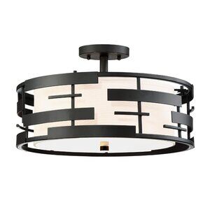Drum LT Satco - Nuvo 3 light semi-flush